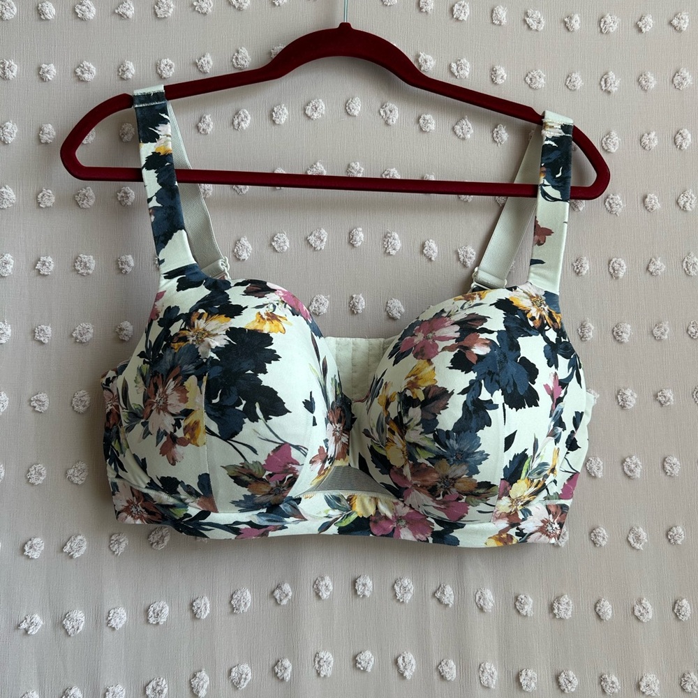 Cacique Floral Lightly Lined Balconette Bra‎ 38DDD